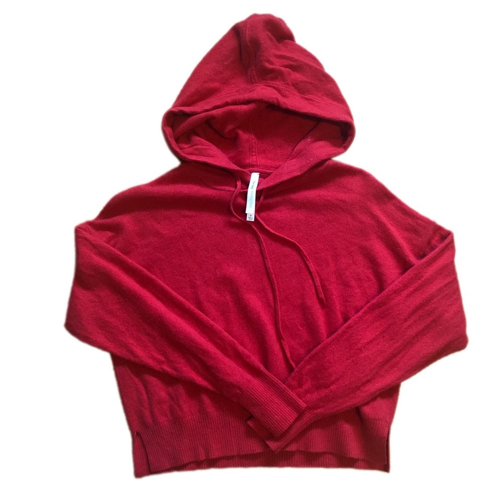 Aritzia Red Hoodie Sweatshirt